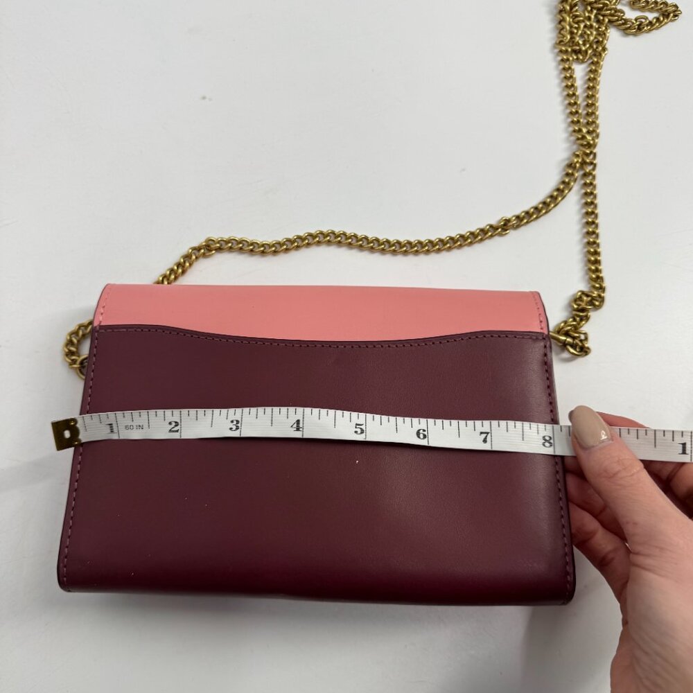 NEW Coach Colorblock Signature Canvas Tabby Chain Clutch Size Small - Picture 14 of 15